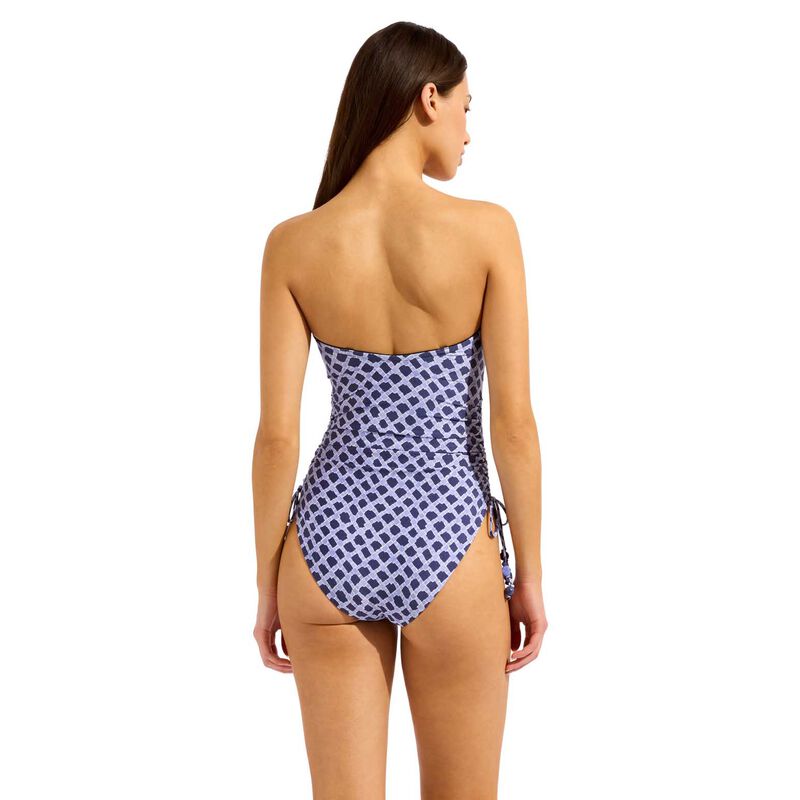 Seafolly Marseille DD Drawstring Bandeau One Piece Swimsuit image number 1